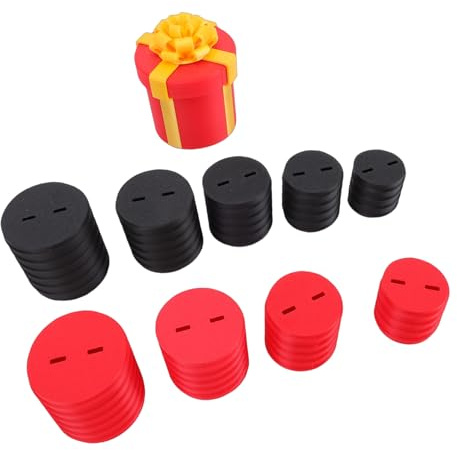 SENECESLI Irriterande Kapslade Skruvpresentförpackningar, Julboskapslådor Upptåg, 3D-tryckta Gagpresentförpackningar för Födelsedag, Jul och Roliga Festspel (Röd)