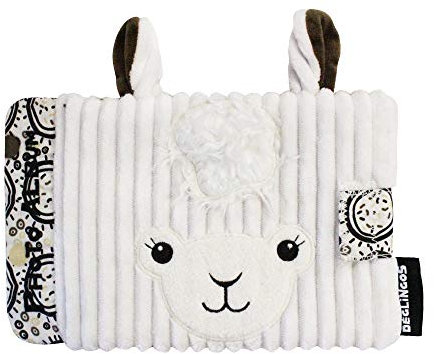 Les Déglingos - Album Photos Bébé MMuchachos le Lama -10 Pochettes 10x15cm - Idéal crèche - Puériculture - Rembourrage Recyclé - Blanc