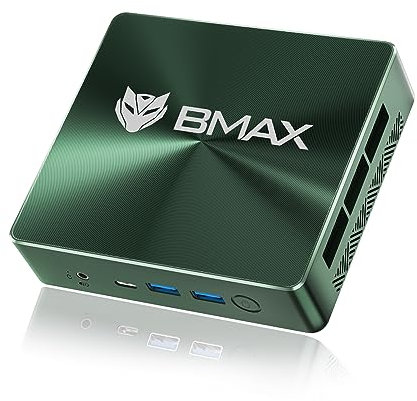 BMAX Mini PC i7-1060NG7 16GB LPDDR4 1TB NVME SSD NVME_2280x2 HDMI 2.0 × 2 Type-C (Full Features) x 1 Pantalla de Tres Pantallas Smart Fan + Two Copper Heat Pipes Business Office Multimedia Computer
