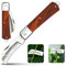 Taozoey Gartenmesser, Multifunktionale Okuliermesser, Gartenmesser Klappbar, Okuliermesser Rostfreier Stahl, Scharfes Pfropfmesser, Knospungsmesser, für Obstbäume mit Stripper (B)