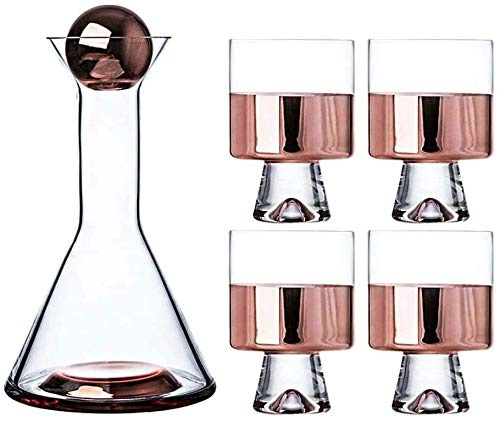 Blyfri Kristallkaraff, Whiskykaraffset, Handgjord Hög Vinflaska, Förseglat Och Konserverat Vinset, Presentset För Barhemmet (#2 900 ml)