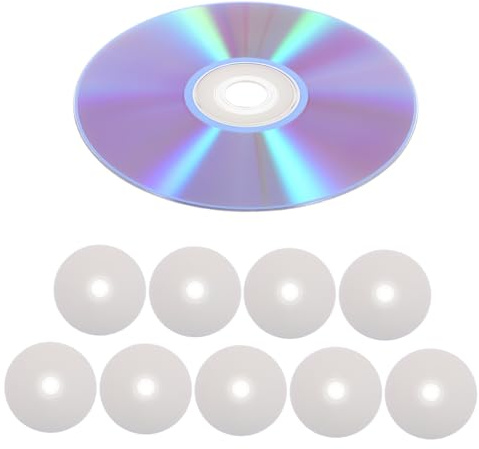 ERINGOGO 10 Piezas Disco en Blanco DVD-R imprimible DVD de Escritura Discos de Archivo de Copia de Seguridad de la Foto de duplicación CD de música CD grabable el plastico