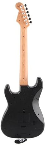 Akozon Giocattolo per Chitarra Elettrica per Bambini - Mini Strumento Musicale per Chitarra Elettrica Multifunzionale per Ragazzi e Ragazze - Leggero e Portatile con un Design Realistico (BLACK)