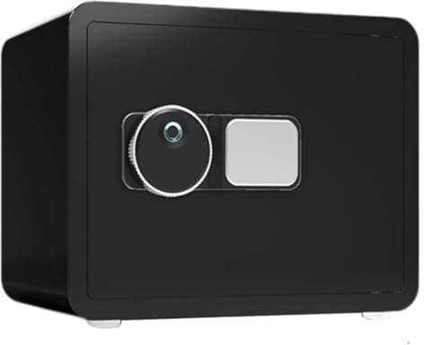 Säkerhetsskåp i skåpstil, Skåp Safe Small Home Fingerprint Security Box(Nero)