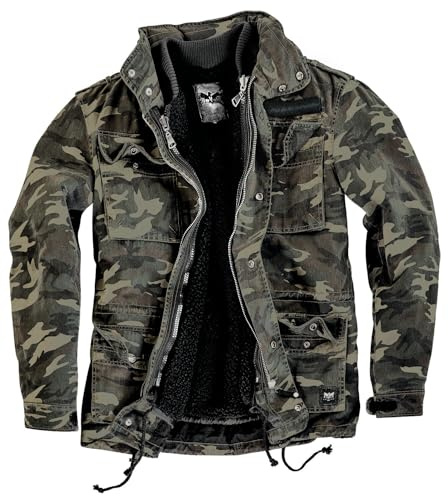 Black Premium by EMP Homme Veste camouflage avec veste intérieure L