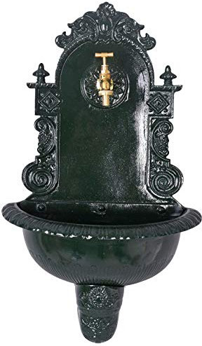 Antik Zierbrunnen Waschbecken Garten Grün Wandbrunnen Renaissance Brunnen lup025 Palazzo Exklusiv