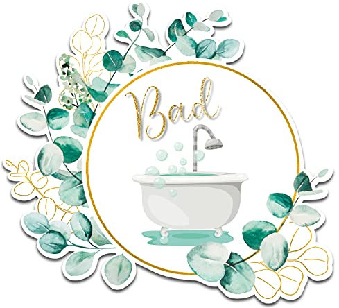 Graz Design Y066 - Adesivo decorativo per porta e bagno, con motivo floreale