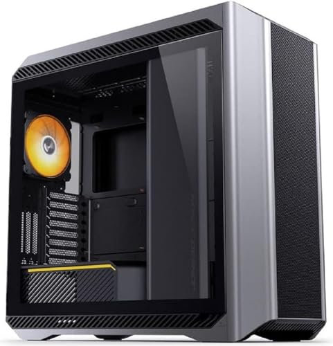 Jonsbo D500 E-ATX Big-Tower Gehäuse, gehärtetes Glas, silberfarben