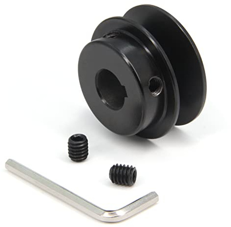 Yeebyee AK20-5/8 Bored Single Groove Web Sheaves 2.0 OD 5/8Bore V-Belt Sheave Cast Iron Belt Pulley for V-Belt (AK20-5/8, Single Groove)