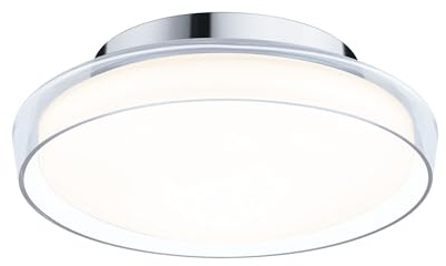 Paulmann 71078 LED Deckenleuchte Selection Bathroom Luena IP44 3000K 600lm 230V 11,5W Glas, Chrom Badleuchte