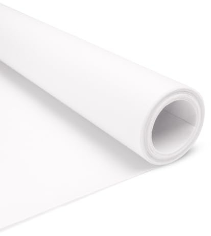 Realm Tela de entretela para planchar o fundir (blanco, extra pesada, 90 cm x 2 m)