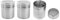 Strehknewen Set di 3 Spargizucchero in Acciaio Inox con Coperchio, Shaker Polvere Fine per Cacao, Farina, Zucchero a Velo, Cannella, Caffè – Ideale per Decorazione e Cucina