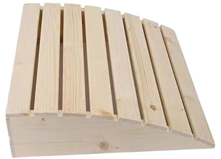 KESOTO Sauna Kopfstütze Aus Holz für Damen Und Herren, Dampfbad Zubehör, Nackenkissen