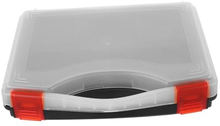 Gatuida Caja Organizadora Portátil de Plástico con Compartimentos y Divisores para Pequeñas Organizador Compacto para Tornillos Clavos y Herramientas Diseño con Asa para Transporte Fácil