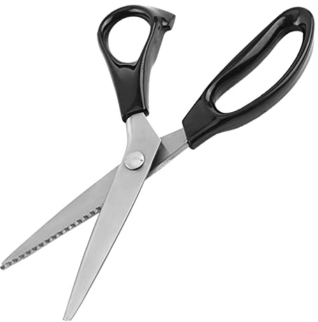 Dpofirs Ciseaux à Cranter en Acier Inoxydable pour Tissu 3, 5, 7 Mm pour des Coupes Précises - Idéal pour la Couture et L'artisanat (4mm)