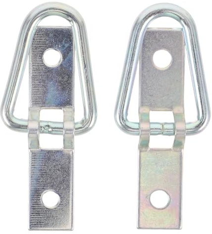 Cabilock 2 anclajes de amarre con anillo en D para carga - Anillo de amarre de montaje en superficie resistente para remolques, motociclistas y motocicletas.