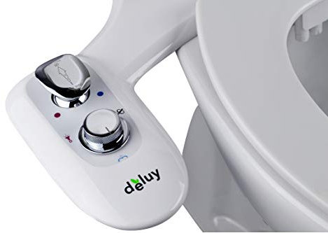 Deluy Dusch-WC, Platinum Series | Bidet mit Warmwasser (ohne Strom) | Po-Dusche, Taharet