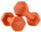 SONGMICS Hanteln 2er Set, 2 x 1,5 kg, mit matter Beschichtung aus Neopren, rutschfest, Krafttraining, zu Hause, orange SYL63OG