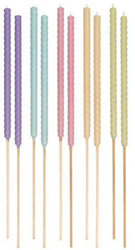Hussala Narbonne Gartenfackel in 10er Sets, Wachsfackeln mit 5 Farben
