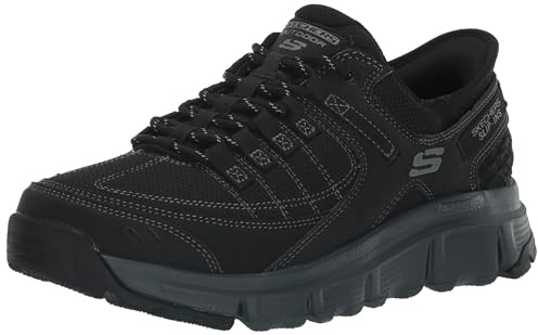 Skechers Men's Summits AT Hands Free Slip-in Sneaker, Black/Charcoal, 11 Wide