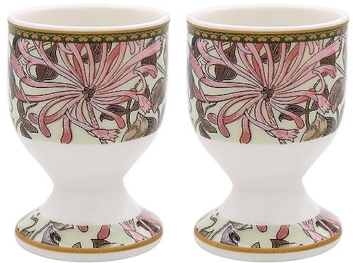 Lesser & Pavey Honeysuckle Egg Cups for Home and Kitchen | Egg Cups for Morning Breakfast | Printed Boiled Egg Cups Set of 2 - William Morris