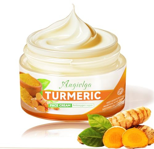 Turmeric Face Cream,Anti Aging Cream For Radiant&Glowing Skin,Dark Spot Corrector Remover For Face,Natural Turmeric Cream Skin Care,Moisturizing Erase Fine Lines,Firming