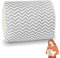 Aolso Almohada de Lactancia pequeña Manguito de Lactancia,Almohada de Lactancia pequeña, Brazo para Lactancia de Bebé, para bebés para amamantar y Dar biberones sobre la Marcha (Rayas grises)