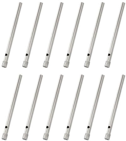 Cjueiom 12pcs 5/32 Pollice 4mm Diamante Drill Bit Set, Vetro Hole Saw Drill Bit Set, Diamante Punta Trapano Punte per Ceramica Porcellana Marmo Granito Pietra