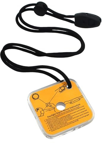 Miroir de signalisation, miroir de signalisation de survie - Miroir de visée Miroir réfléchissant de survie portable | Technologies légères de survie en plein air, petit miroir de signalisation pour l