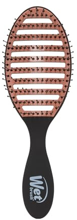 Wet Brush Districante in ceramica Speed Dry con setole Heatflex resistenti al calore e design a sfiato aperto per asciugare i capelli più velocemente, per tutti i tipi di capelli, nero