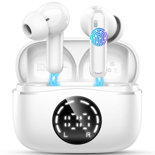 Cascos Inalámbricos Bluetooth 5.4, Auriculares HiFi y Conexión Automática