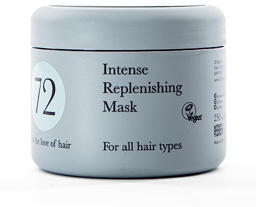 72 Hair Vegan Mask for Dry Damaged Hair, Intense Deep Conditioner & Moisturiser Treatment, 250ml