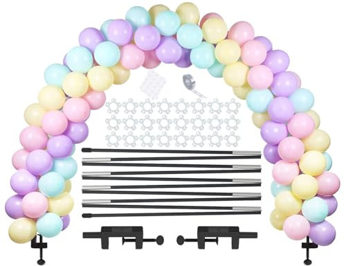 LANGXUN Riutilizzabile Table Balloon Arch Kit con Durable Fiber Rods Regolabile Pallone Arch Frame per Compleanno Matrimoni e Feste di Laurea