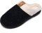 Mishansha Winter Hausschuhe Herren Gefüttert Pantoffeln Damen Warm Slippers Memory Foam Plüsch Blau 40/41