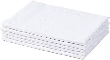 Amago - 5er Pack Gläsertücher, 45 x 65 cm - Weiß