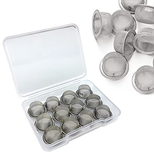 Gebildet 12pcs Edelstahlsieb 0.5 Zoll / 1.27cm Mesh Schüsselsiebe Edelstahl Metallsieb mit Box Verpackt
