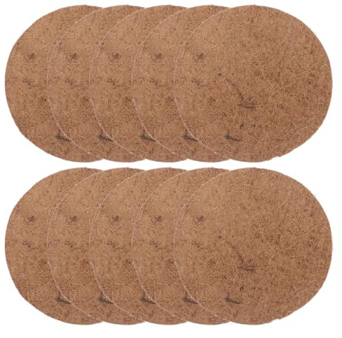 Mipcase Pigeon Nest Pads – 10Pcs Breathable Palm Nesting Mats 21.6 cm × 21.6 cm for Egg Breeding & Comfortable Rest – for Pigeons, Doves, Budgies, Small Pets