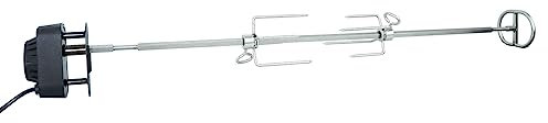 SANTOS motorisierter magnetischer Drehspieß/Grillspieß - passend für Napoleon Rogue 525er - Gasgrill-Rotisserie - 2 Laufrichtungen - Fleischnadeln