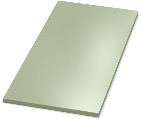 AUPROTEC Pannello in truciolato con rivestimento in resina melamminica e bordo ABS da 2 mm, 600 x 600 cm, colore avocado di 19 mm