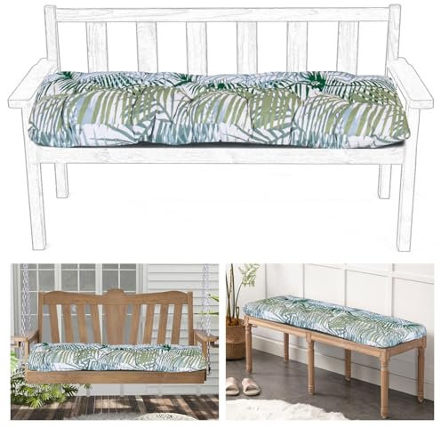 Personalizzato Fiore Grigio Interno Esterno Panchina Cuscino 120X50X8CM Antiscivolo Tessuto 90+Opzioni di Colore Cuscini Personalizzati per Mobili da Giardino