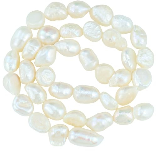 Perlas naturales de agua dulce, perlas de concha, perlas de agua dulce para enhebrar, piedras naturales para pulseras, collares, pendientes, cadenas, pulseras