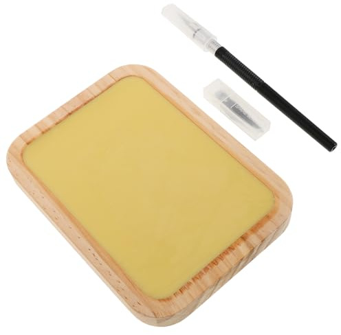 SUPVOX Strumenti per Lavori di Carta con Piastra di Cera per Incisione Manuale Coltello Tradizionale Cinese per Taglio Dettagliato della Carta per Hobby e Decorazioni Festive
