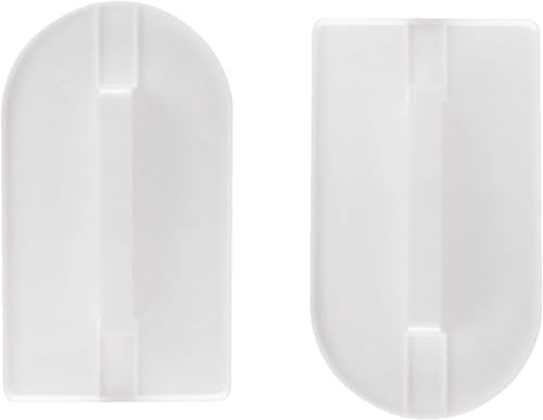 Cake Smoother Set, 2 PCS Fondant Smoother Tool,Flat Cake Decorating Tools for Home Kitchen & Cake Shops (White)