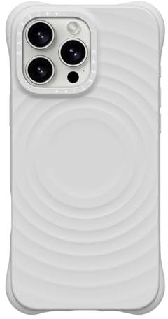 CASETiFY Ripple iPhone 16 Pro Max Case [Silicone/Compatible with Magsafe / 6.6 ft. 2X Military Grade Drop Protection] - Pebble Grey