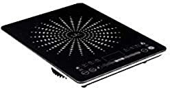 Jata VIN145 Placa de Inducción Portátil, Placas de 12 a 26 cm de Diámetro, 8 Funciones, Controles Táctiles, Display LED, Regulador Deslizante de Temperatura, Potencia 2100 W, Cristal de 4 mm