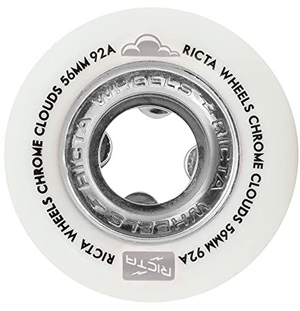 Ricta Chrome Clouds 92a Lot de 4 roues de skateboard Noir