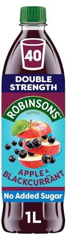 Robinsons Fruit Squash Low Calorie Double Strength Apple and Blackcurrant 1 Litre