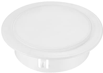 PATIKIL 100mm OD Agujero Tapones, 1 Paquete Redondo Presión Tipo Bloqueo Agujero Tubo Puesto Tubería Inserción Extremo Tapa para Tubería Protección, Blanco