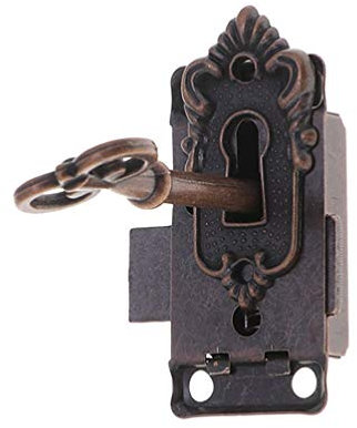 Serratura A Chiavistello Vintage Retro Antico Con Per Mobili Armadio In Legno 1 PC Cassetto Cassettiera Serratura Per Mobili Antichi