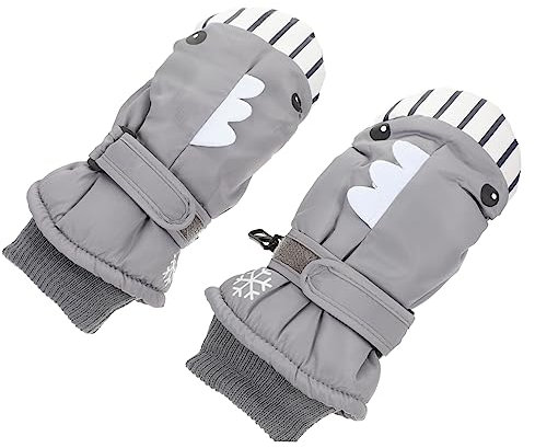 FOYTOKI 1 Paar Skihandschuhe Für Kinder Fäustlinge Für Kinder Wasserski-Handschuhe Skifäustlinge Für Mädchen Kinderhandschuhe Skifäustlinge Für Jungen Baby-milben Samt Herren Zu Fuß Damen